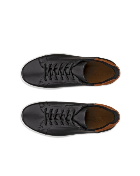 Soft 7 Easy Slip - Mens - Black / Cognac Casual ECCO 