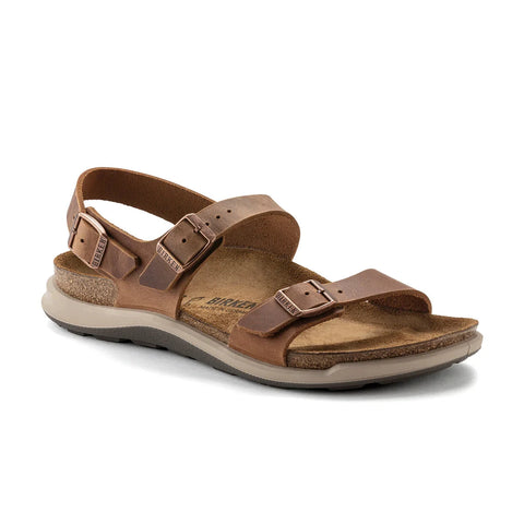 Sonora Cross Town Oiled Leather (Regular width) - Ginger Brown Sandals Birkenstock 