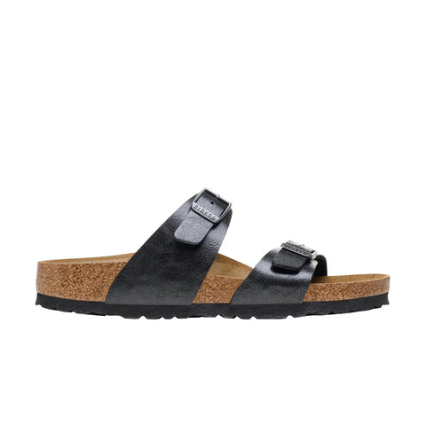 Sydney - Birko Flor - Graceful Licorice - Regular Slides Birkenstock 