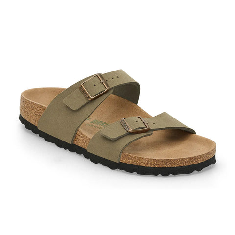 Sydney Vegan Pine Green Synthetic Regular Slides Birkenstock 