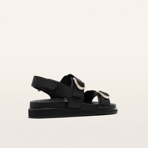 Thompson 2 - Womens - Black Sandals Frankie4 
