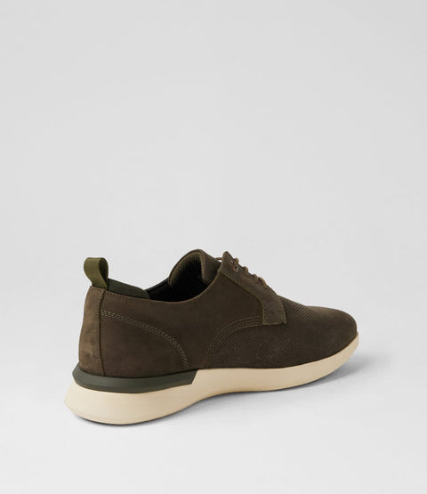 Thorp - Mens - Green Nubuck Casual Rockport 