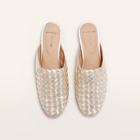 Wallace - Gold Weave Flats Frankie4 