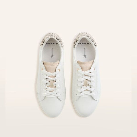 Jackie IV - White / Leopard Spot Print Sneakers Frankie4 