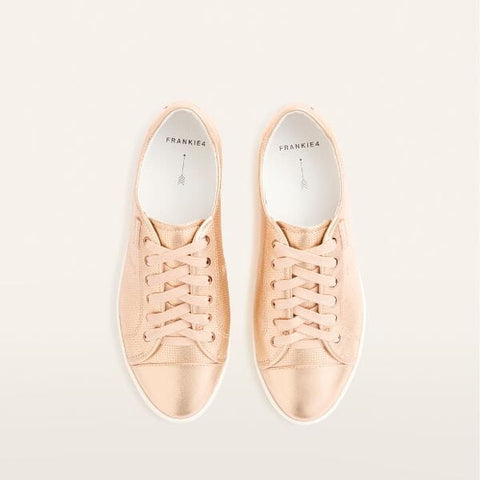 Nat III - Rose Gold Punched Sneakers Frankie4 