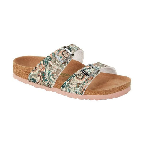 Sydney Vegan Birko-Flor (Regular Width) - Light Rose Multicolour Slides Birkenstock 